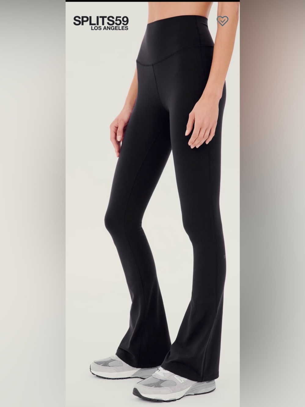 Splits59 Black Boot Cut High-Waist Leggings